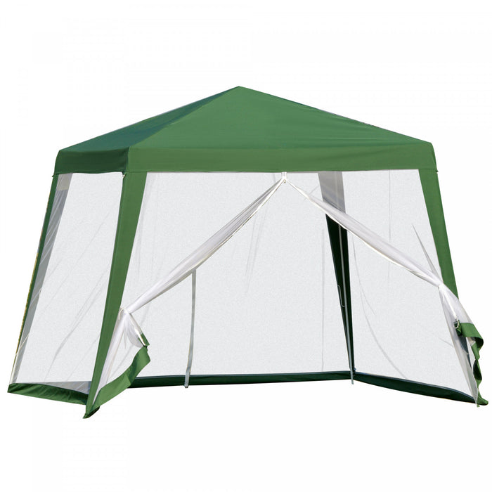 Outsunny Party Tent Canopy, Outdoor Gazebo Sun Shade Shelter, Green