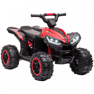 Aosom 12v Kids Atv, Four Wheeler Kids Quad With Music, Mp3, Headlights, High & Low Speed, Battery Po|Aosom Quad Pour Enfants 12 V Avec Fonction Avant Et Arriere, Quatre Roues Pour Enfants Avec Roues Re