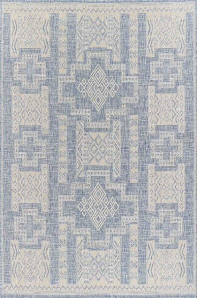Nyra Transitional 6'6" x 9'0" Area Rug in Blue Indoor Area Rug | Tapis Transitionnel Nyra 6'6" x 9'0" en Bleu