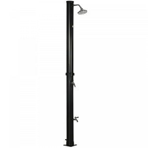 Outsunny 7.3ft 5.3 Gallon Solar Heated Shower W/ Foot Shower Temp Display