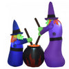Homcom 6ft 2 Witch Inflatable Halloween Decoration