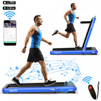 Superfit 4.75hp 2 In 1 Folding Treadmill W/remote App Control