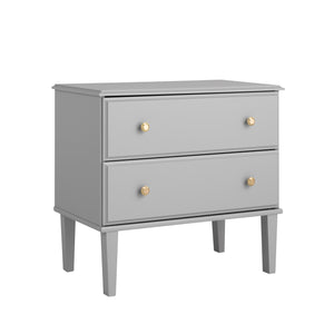 Prepac Lux 2-Drawer Nightstand - Grey