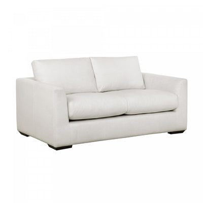 Cleo Contemporary Upholstered Loveseat in Cream | Canape deux places contemporain Cleo en tissu creme