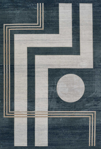 Erisa Contemporary 8'11" x 12'6" Area Rug in Blue Indoor Area Rug | Tapis Contemporain Erisa 8'11" x 12'6" en Bleu