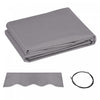 Outsunny 11'x10' Retractable Awning Fabric Replacement Outdoor Awning Cover
