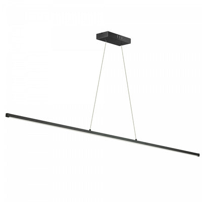 Dainolite Array LED Horizontal Pendant 30w 48" Matte Black Finish White Acrylic Diffuser Lamp|Luminaire suspendu horizontal Array de Dainolite de 48 po en acrylique blanc qui diffuse la lumière, avec fini noir mat et ampoule à DEL de 30 W