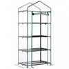 Outsunny 28\" X 20\" X 63\" Portable Greenhouse With 4 Tier Shelves Outdoor Hot House Plant Flower Greenhouse, Steel Frame, Pvc Cover, Transparent