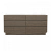 Ardea Contemporary 72\" Dresser in Walnut (6-Drawer)