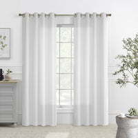 Rhapsody White Grommet Curtain Panel - 54