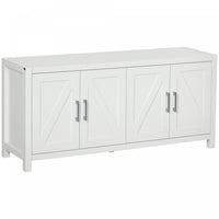 HOMCOM Farmhouse Kitchen Sideboard TV Cabinet Stand for TVs up to 65
