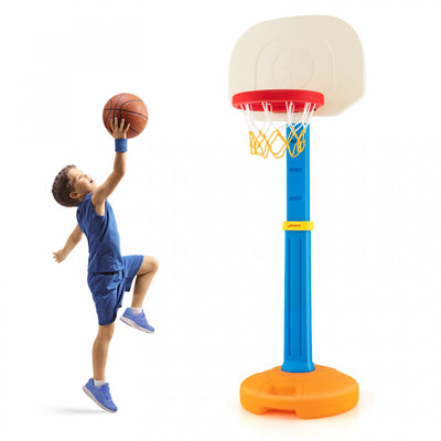 Costway Kids Basketball Hoop Stand Adjustable Height Indoor Outdoor Sports Game Toy