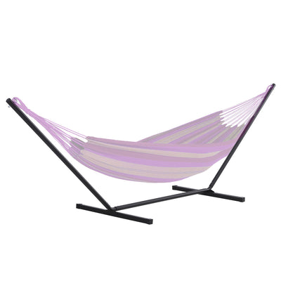 Outsunny 11.8'l Hammock Stand Extra Long Heavy Duty Straight Pole Day Bed Swing Metal Frame Simple S|Outsunny 11.8'l Support De Hamac A Tres Longue Duree De Vie Poteau Droit Balancoire De Lit Cadre En