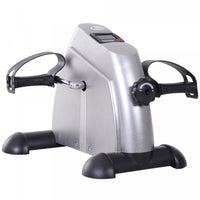 Soozier Portable Mini Pedal Exercise Bike Indoor Cycle Fitness Arm Leg W/ Lcd Display, Silver