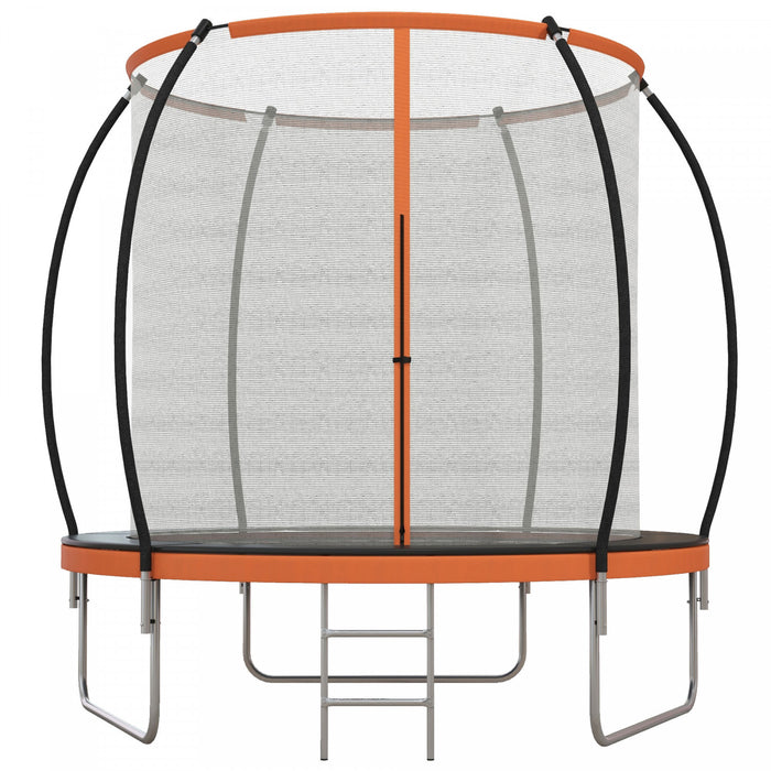 Soozier 10ft Trampoline with Enclosure Net and Ladder, Outdoor Fitness Trampoline for Adults