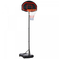 Homcom 7-8.5ft Portable Basketball Hoop With 27.5