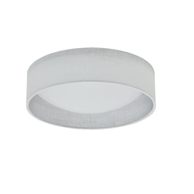 Dainolite Cfled Flush Mount 11" Micro White Shade Lamp|Petit plafonnier affleuré Cfled de Dainolite de 11 po, avec abat-jour blanc