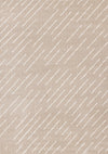 Covington Beige Cream Diagonal Rain Streaks Design Rug, 6'7\" x 9'10\" Indoor Area Rug