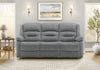 Small 3-Seater Power Reclining Upholstred Sofa, 70\" Wide, Usb Port Included, Blue Fabric Recliner