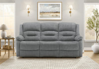 Small 3-Seater Power Reclining Upholstred Sofa, 70