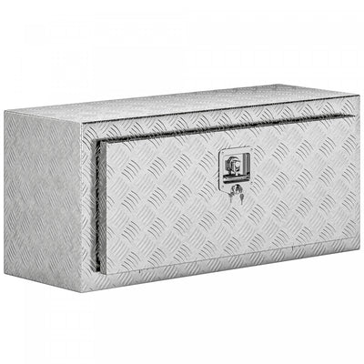 HOMCOM Heavy Duty Aluminum Underbody Truck Tool Box, 36 Inch Tool Box Chest