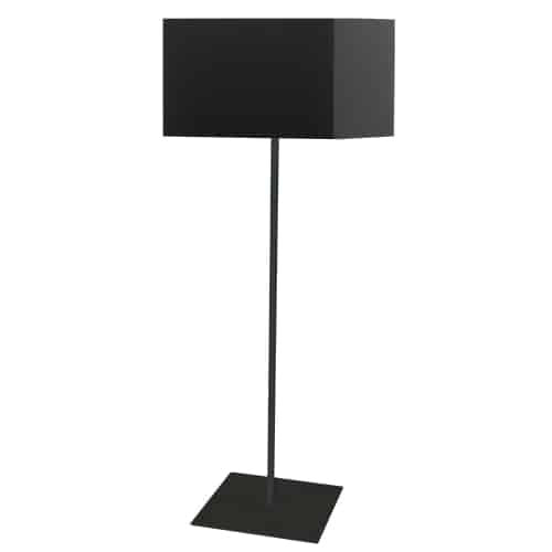 Dainolite Maine 1 Light Floor Lamp Black Square Shade