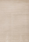 Oslo Beige Angled Striped Design Rug, 7'10\" x 10'6\" Indoor Area Rug