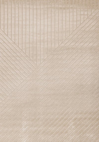 Oslo Beige Angled Striped Design Rug, 7'10