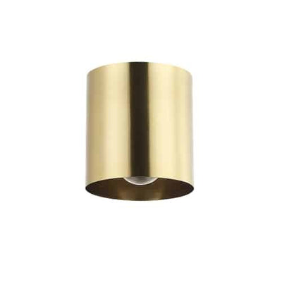 Dainolite Theron 1 Light Flush Mount Aged Brass Finish Lamp|Plafonnier affleuré Theron de Dainolite avec fini laiton vieilli et 1 ampoule