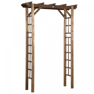 Outsunny 85" Wooden Garden Arbour For Wedding And Ceremony, Outdoor Garden Arch Trellis For Climbing|Outsunny Arbre De Jardin En Bois 85", Treillis D'arche De Jardin