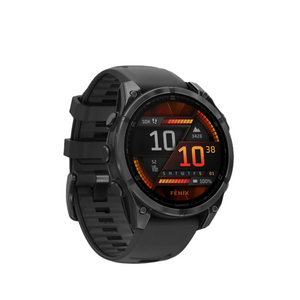 Garmin Fēnix 8 Amoled Smartwatch 47mm - Gps, Compass, Gyroscope And Barometric Altimeter | Slate Gray With Black Silicone Band