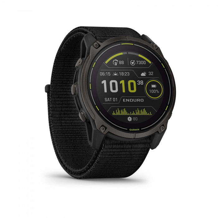 Garmin Enduro 3 Solar GPS Smartwatch – 51 mm Titanium, Sapphire Lens, Ultra-Performance Multi-Band GPS, 90-Day Battery Life