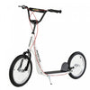 Aosom Youth Scooter Street Kick Scooter For Teens Kids Ride On Toy W/ 16'' Inflatable Wheel Dual Brakes For 5+ Year Old White
