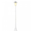 Outsunny 77\" Solar Lamp Post Light, Aluminum Outdoor Street Lamp, White