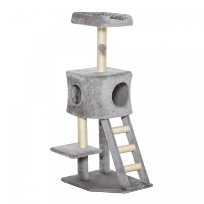 Pawhut 47 Inches Cat Tree, Multi-level Cat Tower With Condo, Cat Climbing Activity Center With Sisal|Pawhut Arbre A Chat De 119,4 Cm, Tour A Plusieurs Niveaux Avec Condo, Centre D'activites D'escalade