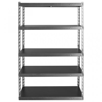 Gladiator 48" Wide EZ Connect Rack with Five 18" Deep Shelves - Hammered Granite|Étagère EZ Connect de 48 po de largeur à 5 tablettes de 18 po de profondeur de Gladiator - granite martelé