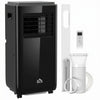 HOMCOM 10,000 BTU Portable Air Conditioner for 440 sqft room, Timer, Black