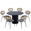 Hathaway and Jardin Modern Industry Chic 7-Piece Dining Set in Black and Gray Dining Room Set | Ensemble de salle a manger moderne industriel chic Hathaway et Jardin 7 pieces en noir et gris