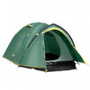 Outsunny 2-3 Person Camping Tent With Weatherproof Vestibule, 2 Rooms, Backpacking Tent With 2 Mesh Windows, Lightweight For Fishing & Hiking, Green