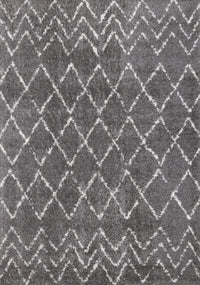 Taylor Grey Cream Rustic Diamond Rug, 7'10