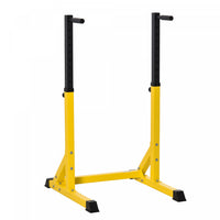 Soozier Dip Station, Body Press Parallel Bar With 10 Adjustable Height, Home Gym Workout Trainer Dip