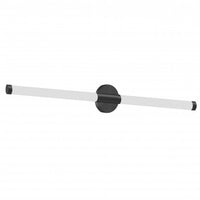 Dainolite Corvette 20w Wall Sconce Matte Black White Acrylic Diffuser Lamp
