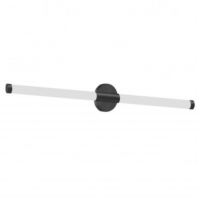 Dainolite Corvette 20w Wall Sconce Matte Black White Acrylic Diffuser Lamp|Applique murale Corvette de Dainolite en acrylique blanc qui diffuse la lumière, avec fini noir mat et ampoule de 20 W