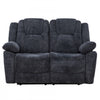 Renner 59 in. Upholstered Manual Reclining Loveseat with Lever - Dark Grey | Causeuse inclinable manuelle Renner de 59 po rembourree avec levier - Gris fonce