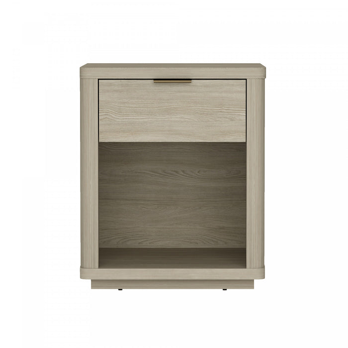 Evelyn Modern 20\" Nightstand in Natural (1-Drawer)