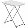 Outsunny Folding Picnic Table Adjustable 30\" x 20\", White