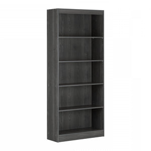 Axess 5-Shelf Bookcase - Grey Oak