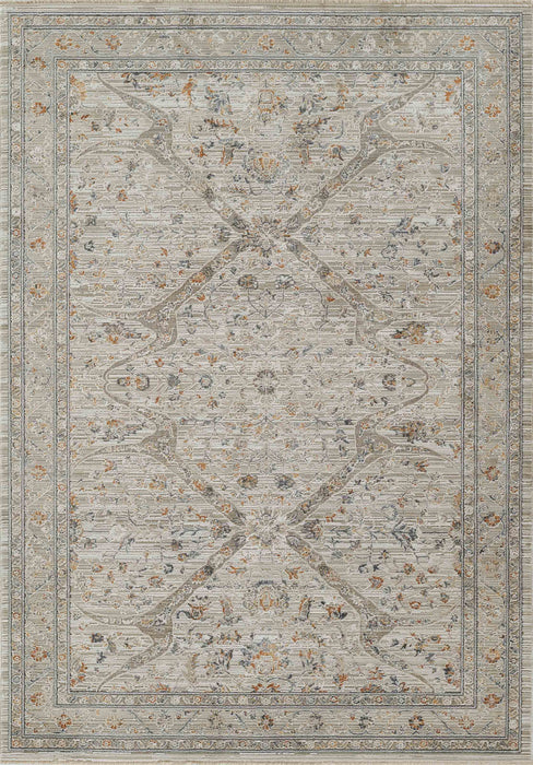 Margaux Traditional 8'10\" x 12'7\" Area Rug in Ivory Indoor Area Rug