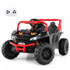 Costway 12v Kids Ride On Truck With Parental Remote 3 Speeds & Reverse Forward Function Red