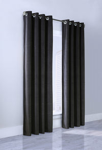 Minuit Black Grommet Curtain Panel - 52